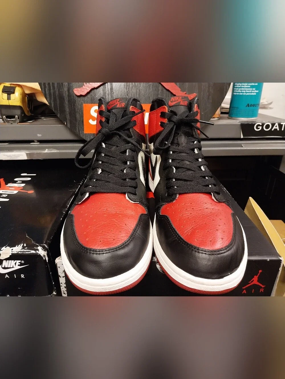 Retro Jordan 1 Og Bred Toe 2018 Release Size 12 Men's